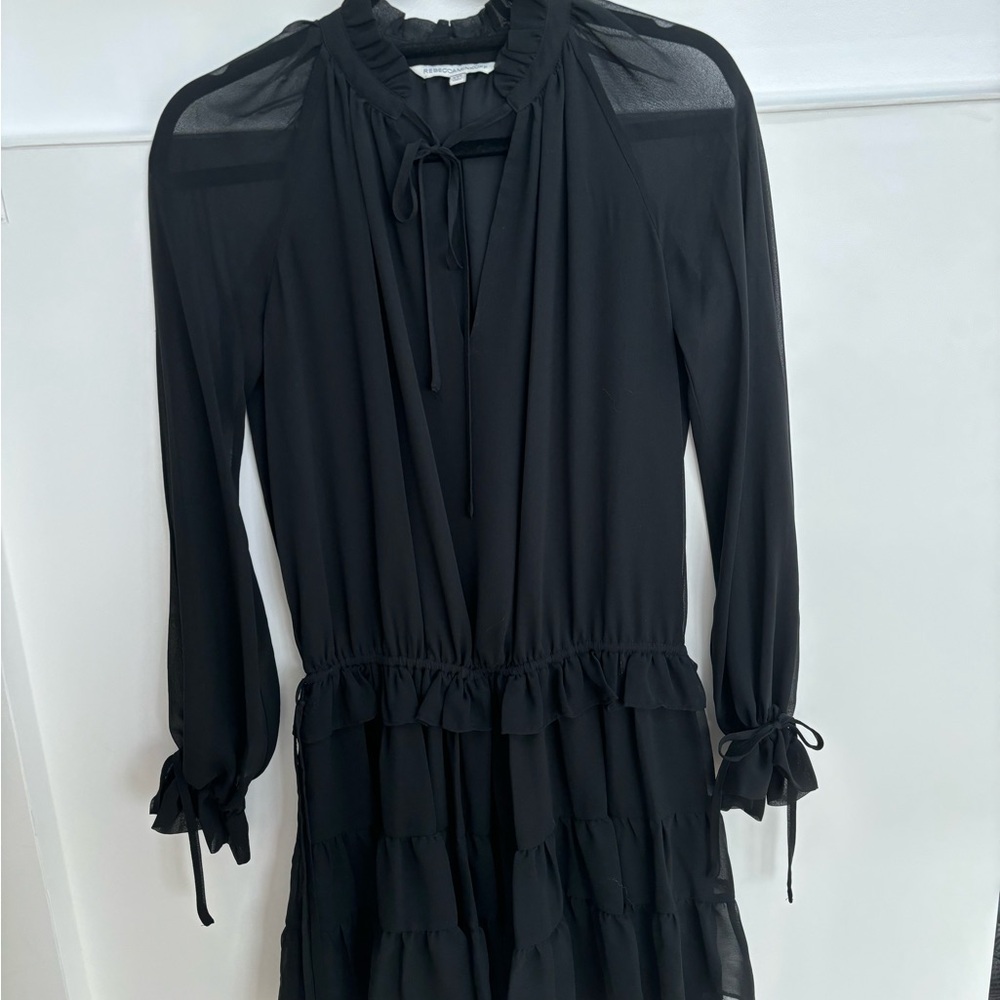 Rebecca Minkoff Elegant Black Ruffled Dress